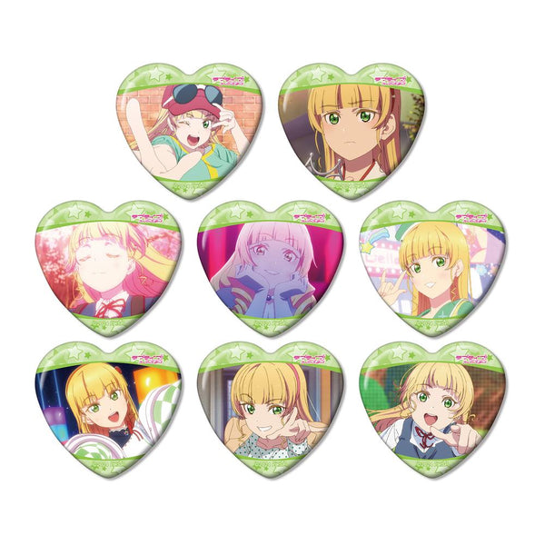 『ラブライブ!スーパースター!!』トレーディング 平安名すみれオンリー 場面写ハート型缶バッジ(単位/BOX)